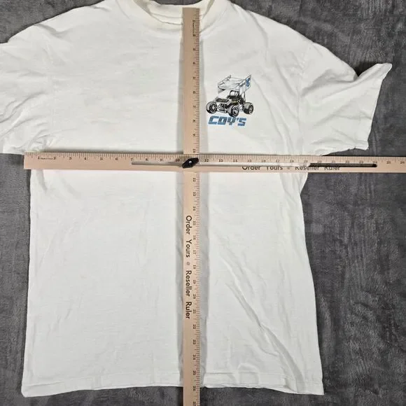 Vintage 1990 Randy Roberts Midget Racing T-Shirt Men’s Large Hanes 80s NASCAR - Picture 7 of 10